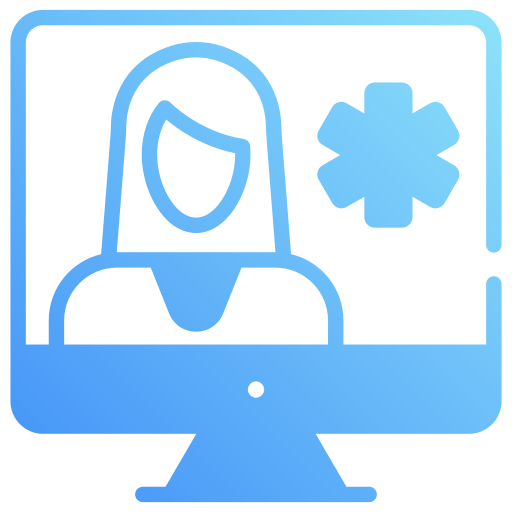 Online doctor free icon