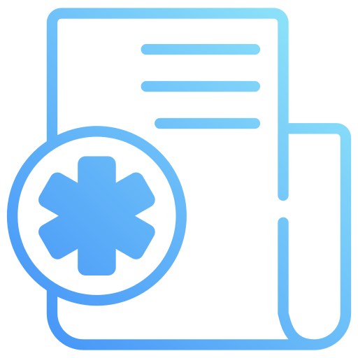 informe médico icono gratis
