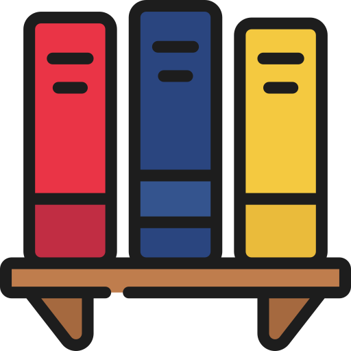 estantería de libros icono gratis