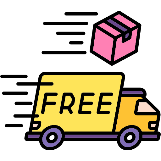 Free delivery - Free transportation icons