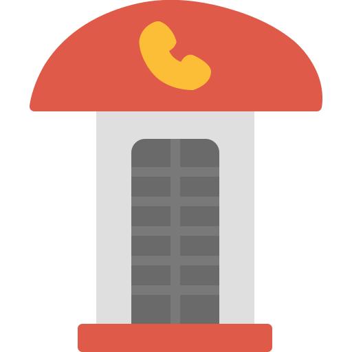 Телефонная будка бесплатно иконка