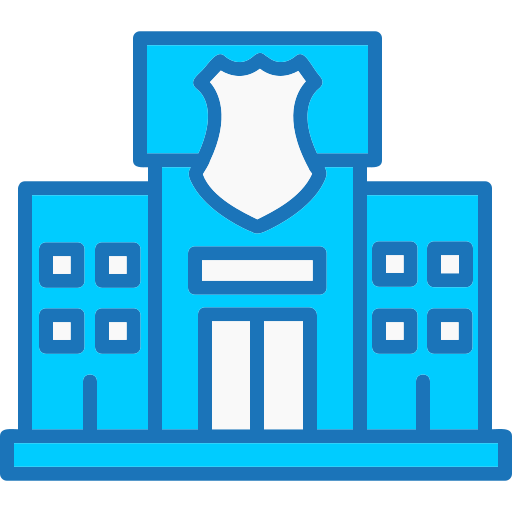 estación de policía icono gratis