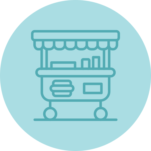 carrinho de comida grátis ícone