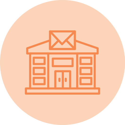 oficina de correos icono gratis