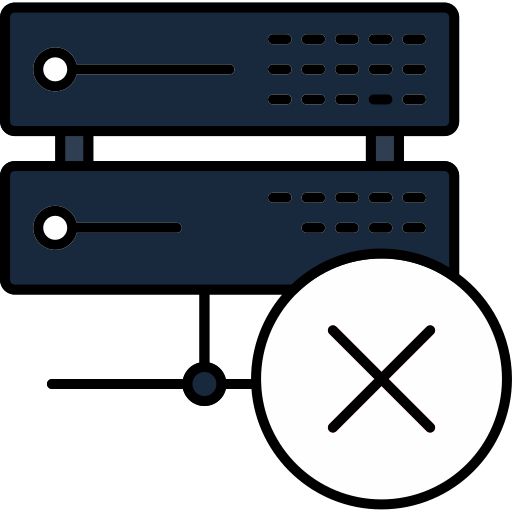 Delete database - Free security icons