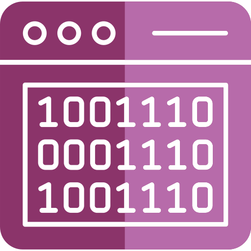 código binario icono gratis