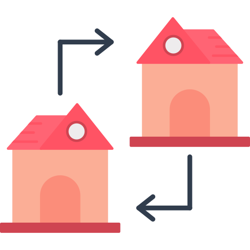 Échange de maison Icône gratuit Échange de maison Icône gratuit