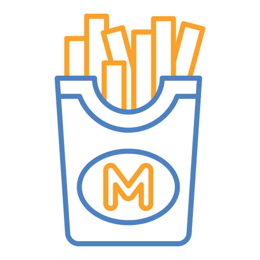 frites Icône gratuit