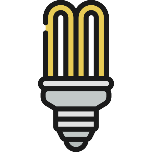 bombilla ecológica icono gratis