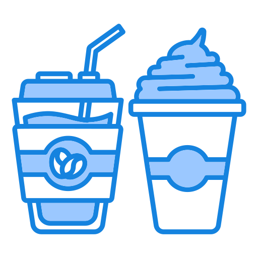 café helado icono gratis
