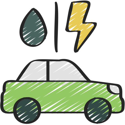 auto hibrido icono gratis