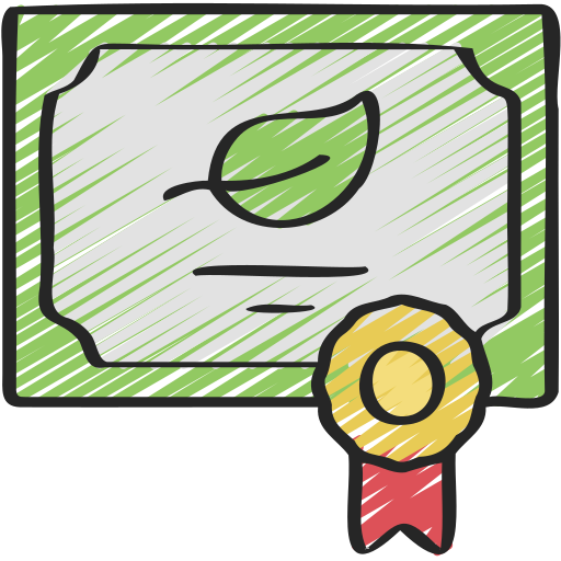 Certificate free icon