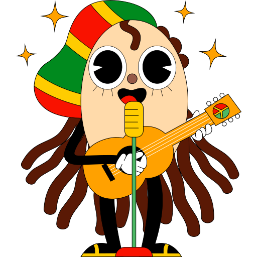 Rasta free sticker