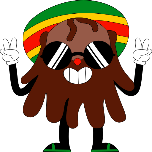 Rasta free sticker