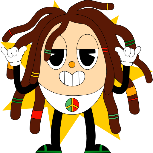 rasta kostenlos Sticker rasta kostenlos Sticker