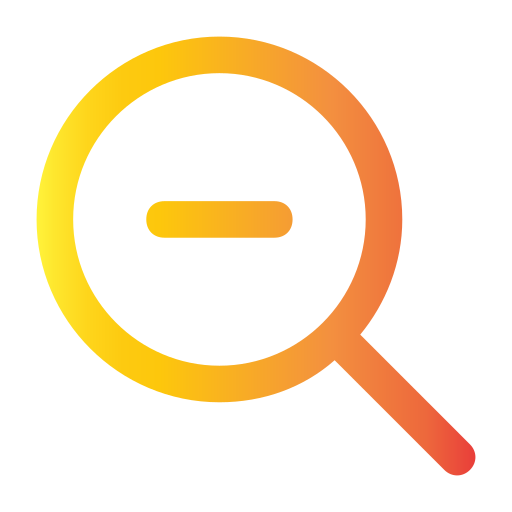 disminuir el zoom icono gratis