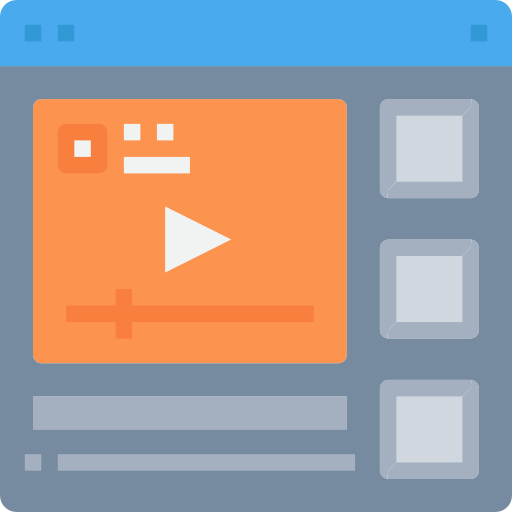 reproductor de video icono gratis