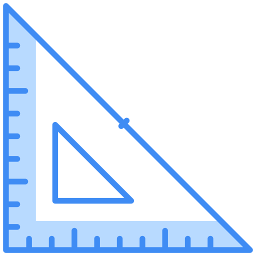 escala triangular icono gratis