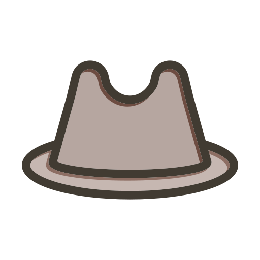 sombrero de fieltro icono gratis