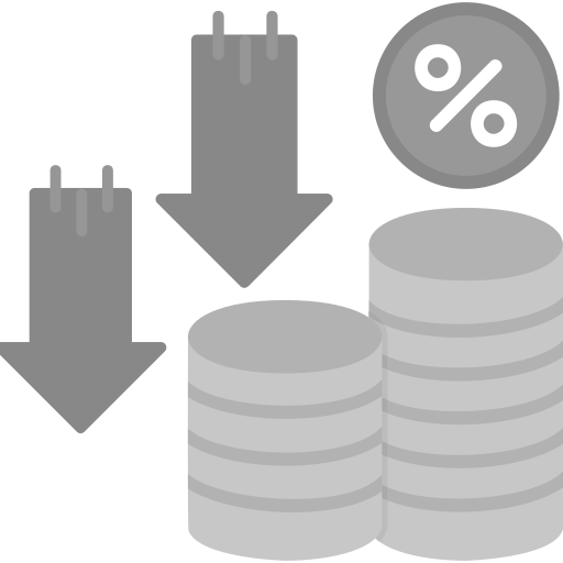 deflación icono gratis