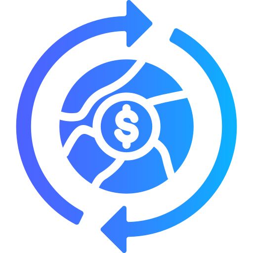 economía circular icono gratis