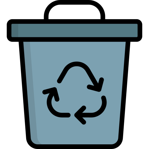 papelera de reciclaje icono gratis