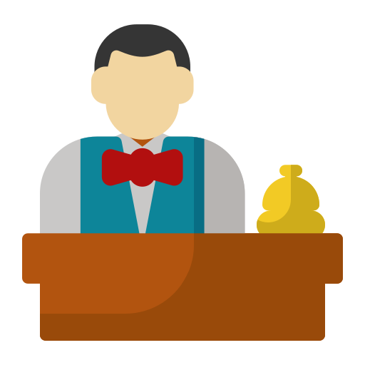 recepcionista icono gratis