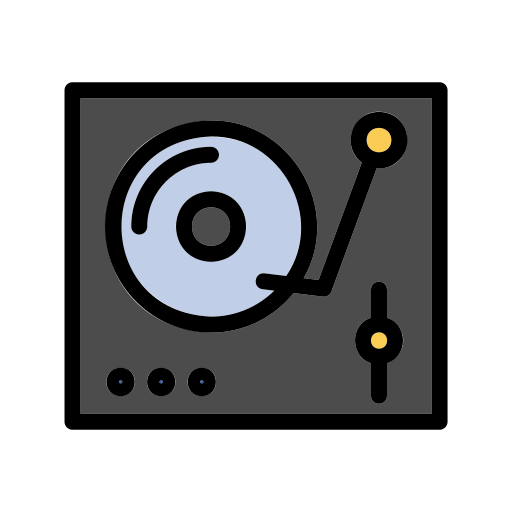 Turntable free icon
