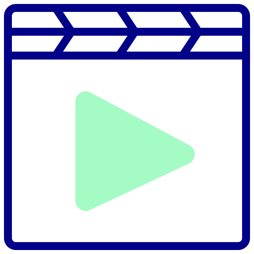 reproductor de video icono gratis