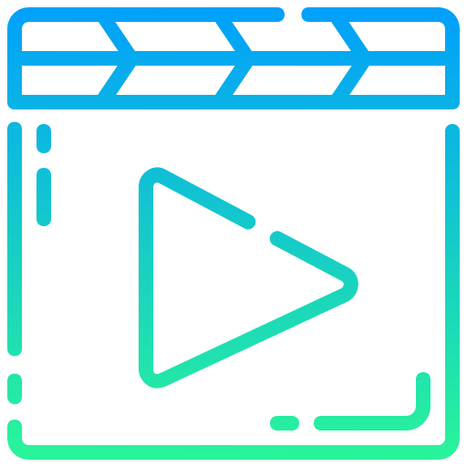 reproductor de video icono gratis