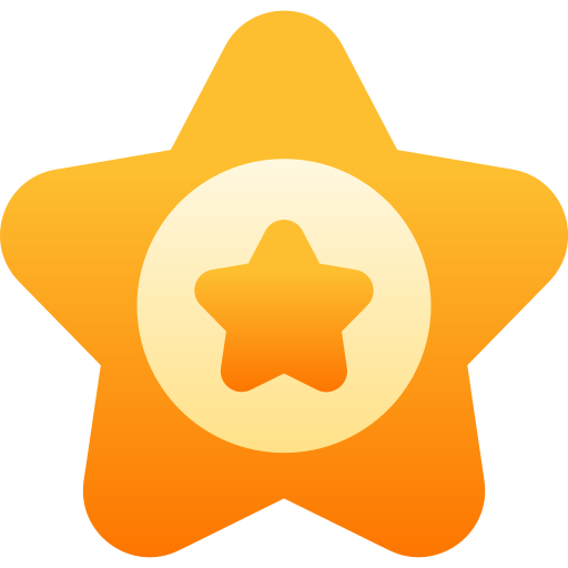 insignia de estrella icono gratis