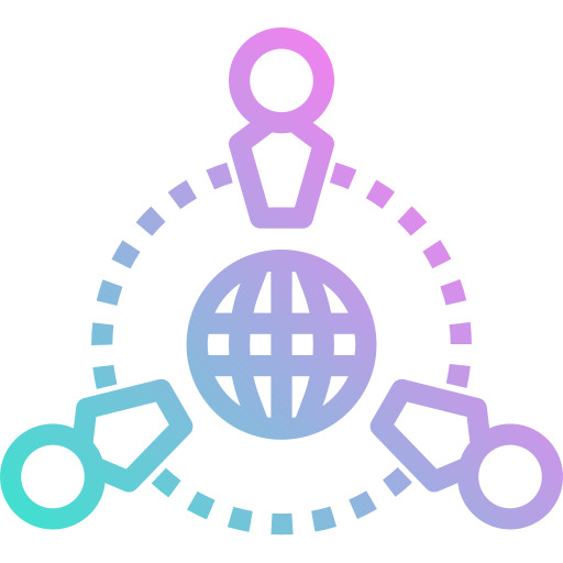 travail en équipe Icône gratuit