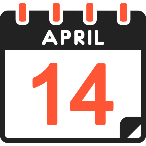 14 avril Icône gratuit 14 avril Icône gratuit