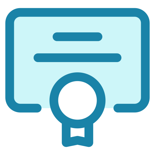 certificado icono gratis