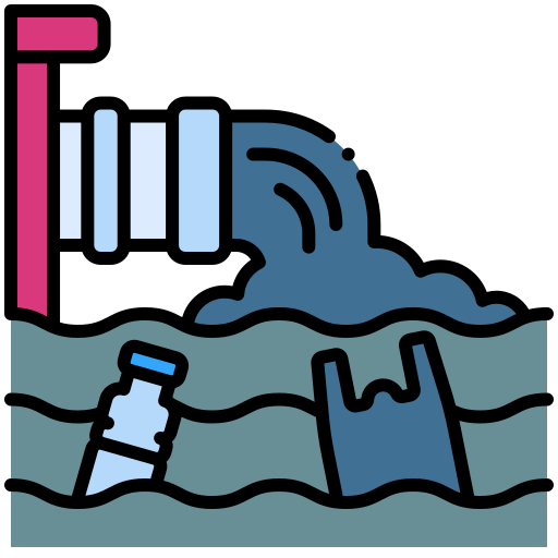 la contaminación del agua icono gratis