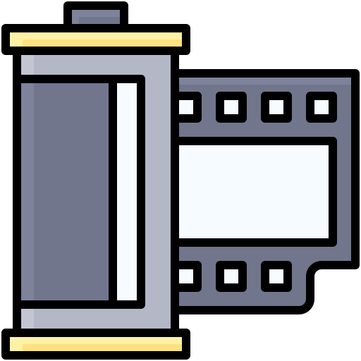 carrete de película icono gratis