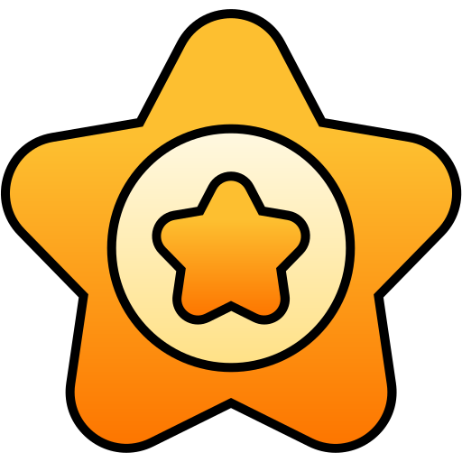 insignia de estrella icono gratis