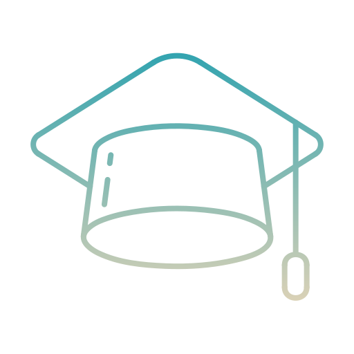 sombrero de graduacion icono gratis