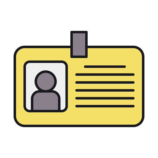 tarjeta de identificación icono gratis