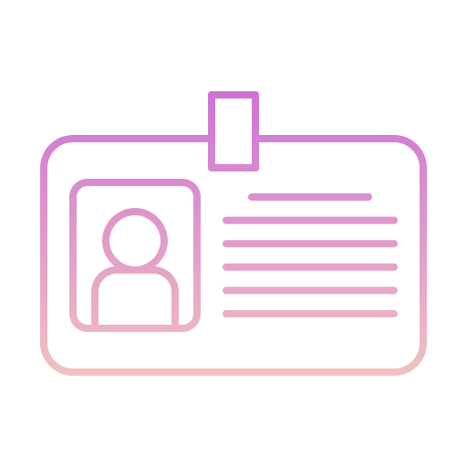 tarjeta de identificación icono gratis