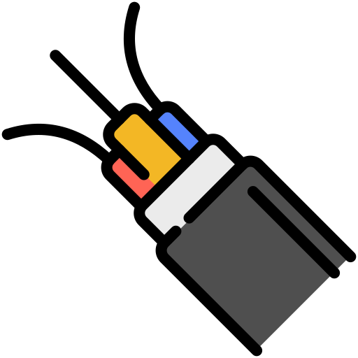 fibra óptica icono gratis