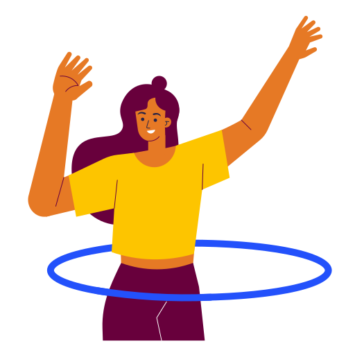 hula hoop gratis sticker