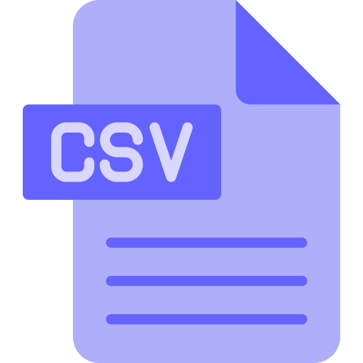 csv icono gratis