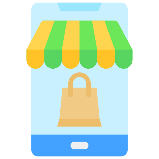 compras móviles icono gratis