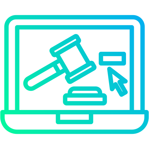 subasta en línea icono gratis