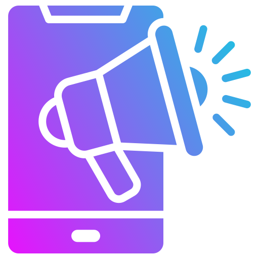 el marketing móvil icono gratis