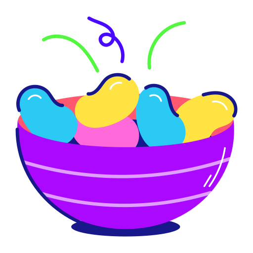 fèves à la gelée gratuit sticker