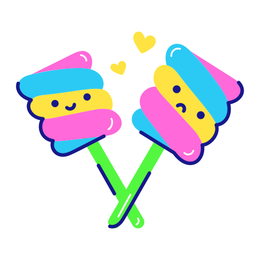 Marshmallow free sticker
