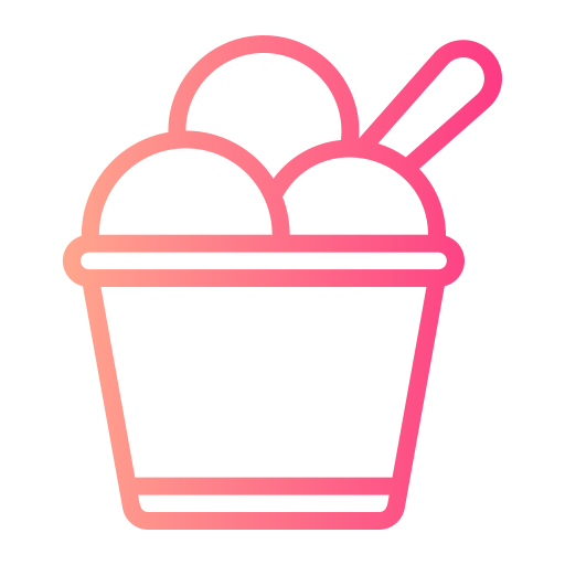 taza de helado icono gratis