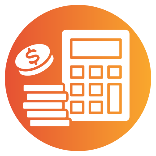 cálculo financiero icono gratis